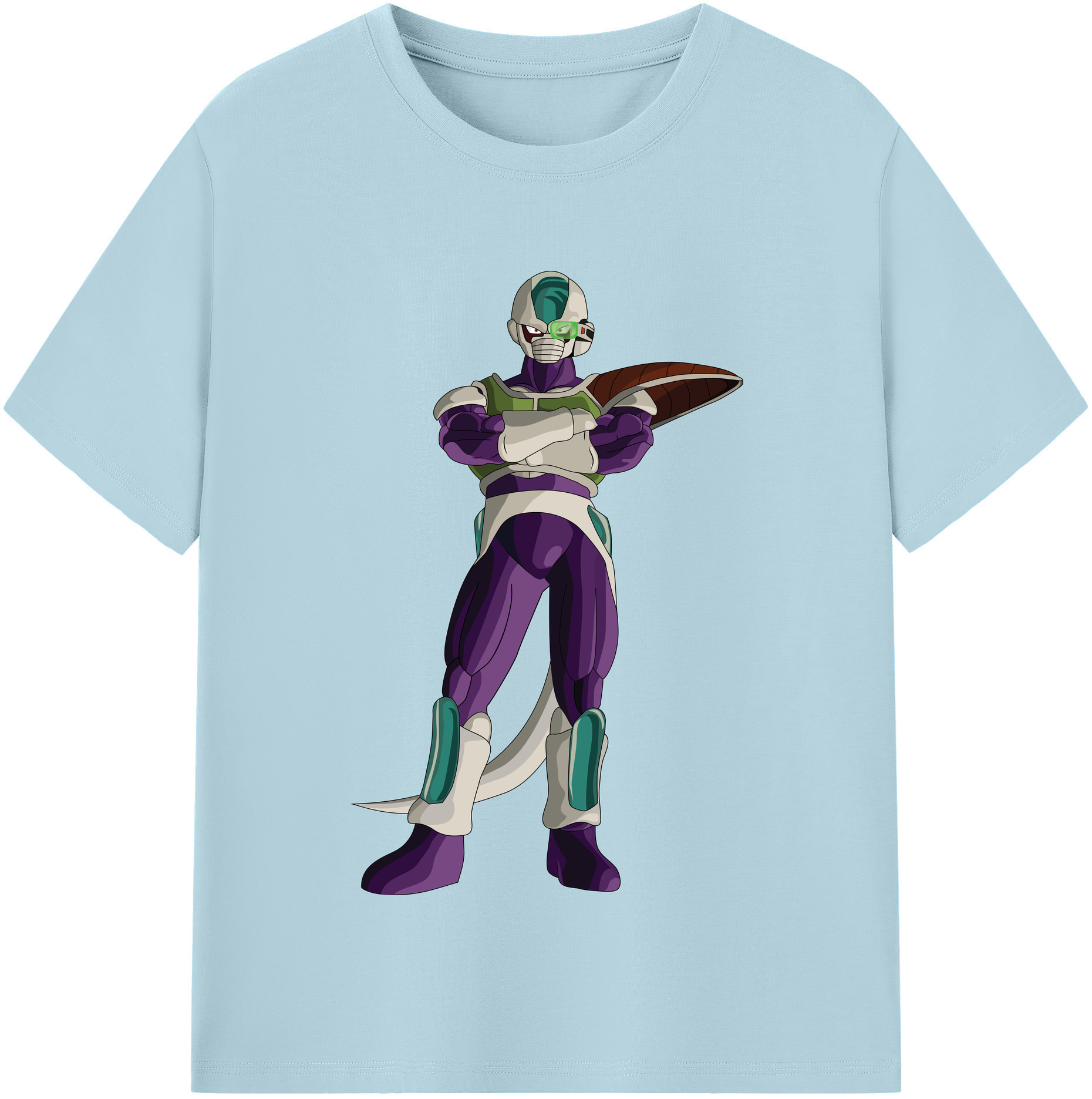 （画像用） ドラゴンボール フリーザ DRAGON BALL Frieza 綿100％半袖Tシャツ（フロントプリント）